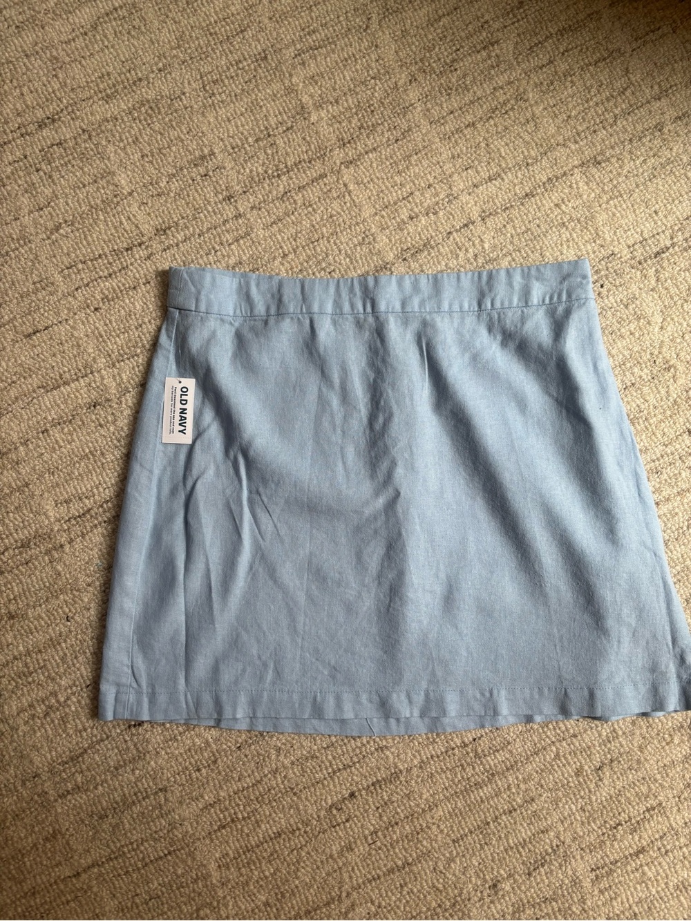 Old Navy Blue Linen Skirt NEW- Medium
